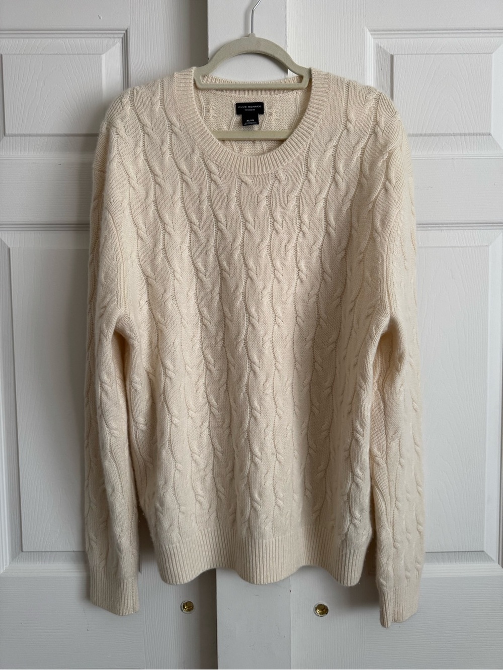 Club Monaco Men's Cable Knit Cashmere Sweater